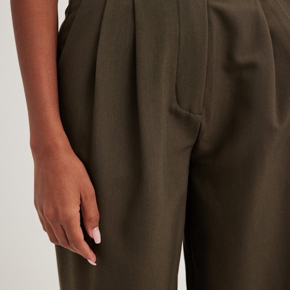 NWT|- High Waist Brown Suit Trousers By Na-Kd | Size: EU 38 🔥 - Picture 2 of 5